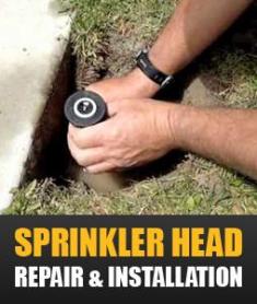 our contractors will handle any sprinkler head installation and repair